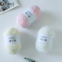 Direkt vom Hersteller 197 Yards 5,28 Unzen 80% Nylon 20% Baumwolle Langhaariges Nerzgarn mit Anpassbarem Etikett