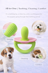 <strong>Puppy</strong> Teething Pacifier Toy Chew Cleaning Comfort Soothing Toy for Early Dental Relief Play - Product Image 6