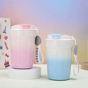 Nouvelle tasse à café intérieure en céramique à changement de couleur 316 tasse à vide en acier inoxydable tasse cadeau de bureau d'affaires - Product Image 3