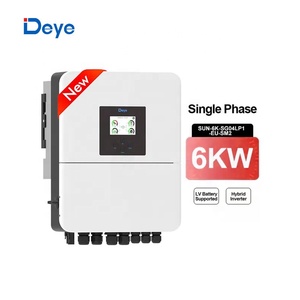 Biến tần lai ghép một pha Deye SUN 6K-SG04LP1-EU-SM2 6KW 6KVA, sử dụng được cả lưới điện và ngoài lưới điện, dùng cho hệ thống điện mặt trời lưu trữ năng lượng - Product Image 1