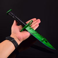Modèle d'arme CSGO en métal, artisanat, M9 Emerald Net 33CM, version coffret cadeau, grande taille, non affûté, accessoire COS