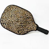 Drop Shipping RTS Imprimé Léopard Sublimation Néoprène Pickleball Paddle Covers