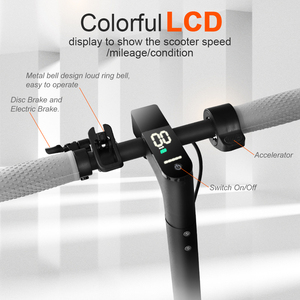Monopattino Elettrico Portatile Leggero 12.5KG, Potenza 250W, Pneumatici Solidi da 8.5 Pollici, Impermeabile IP65, E-scooter per Adulti, Magazzino UE - Product Image 2