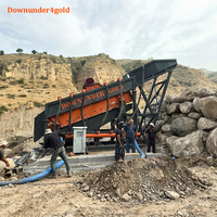 Machine de lavage d'or à plateau vibrant de conception modulaire, modèle Gold Shaker Deck, 200 tonnes/heure, avec séparation de l'or pour l'orpaillage en rivière