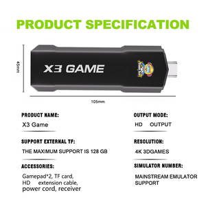 Topleo المحمولة لعبة وحدة التحكم 4K الروبوت التلفزيون مربع مع لعبة الرجعية عصا الفيديو - Product Image 6