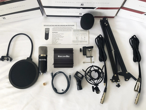 GAM-800P buena calidad condensador de estudio de grabación de diafragma grande micrófono <span class=keywords><strong>con</strong></span> <span class=keywords><strong>brazo</strong></span> ajustable soporte para - Product Image 6