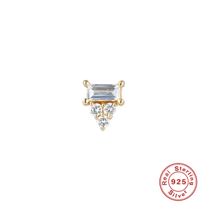 ROXI 2021 Mini Pendientes de Cartílago en Espiral Chapados en Oro con Diamantes Blancos de Circonio - Product Image 2