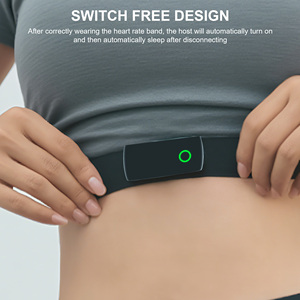 Moniteur de fréquence cardiaque sans fil rechargeable avec capteur Ant+ et sangle pectorale, tracker sans fil pour le cyclisme, la course à pied et les sports - Product Image 3