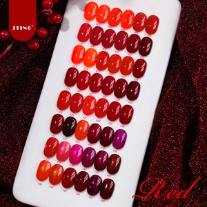 เจลทาเล็บสีแดงคอลเลคชั่นปีใหม่และวันวาเลนไทน์ JTING 48 สี  ยาทาเล็บเจลสีแดง ปราศจากสาร TPO และ Hema รับผลิตแบบ OEM ODM  ขวดเจลยูวี - Product Image 5