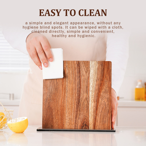 <span class=keywords><strong>Portacoltelli</strong></span> Magnetico in Legno di Acacia Ecologico RTS, Nuovi Arrivi, Blocco per Coltelli da Cucina Premium con Forte Attrazione Magnetica - Product Image 4