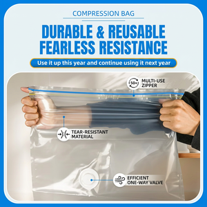 AirBaker Wireless Electric Pump Vacuum Storage Bag Set Multi Sizes Reusable Vacuum Compression Bags for Home & Travel Storage - Product Image 3