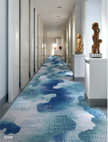 Moquette en nylon Axminster à motifs floraux, tapis de chambre d'hôtel, moquettes en gros