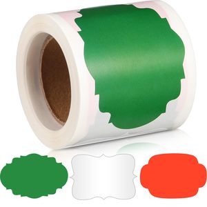 <span class=keywords><strong>Etiquetas</strong></span> Adhesivas Navideñas Rojas y Negras a Cuadros <span class=keywords><strong>para</strong></span> Envolver Regalos, Fiestas, Hogar y Oficina, 150 Unidades, 2x3 Pulgadas - Product Image 1