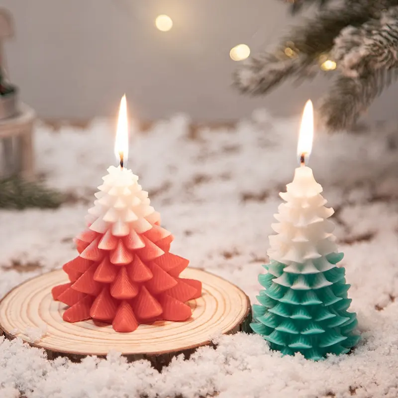 Weihnachts baum Duft kerzen mit Hand geschenken DIY kreative handgemachte Kerzen Ornamente festliche Atmosphäre Dekoration Geschenke