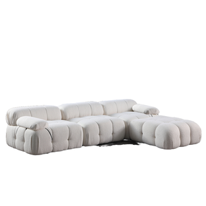Modern Tufted Sectional Corner <strong>Sofa</strong> for Living Room Furniture Reversible <strong>Sofa</strong> 3 Seater Modular Removable Armrest - Product Image 3
