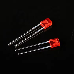 Bán buôn Đèn LED hạt 2*3*4 tóc đỏ sương mù màu đỏ chân ngắn màu đỏ tươi vuông Plug-in LED điốt - Product Image 3