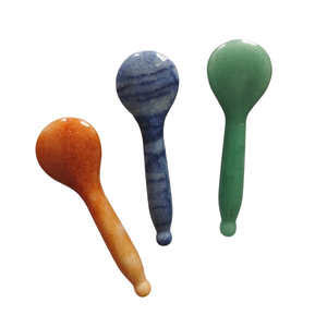 Outil de massage par acupression en pierre naturelle d'aventurine - Product Image 1