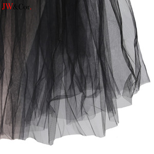 Falda Tutú de <span class=keywords><strong>Ballet</strong></span> para Niñas, Romántica, Larga, Blanca, de 2 Capas de Malla de Poliéster, Talla Única, con Logotipo Personalizado, para Entrenamiento de Danza y Actuaciones - Product Image 3