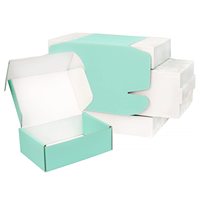 Boîte à chaussures en papier recyclable écologique avec logo personnalisé imprimé, avec poignée, pliable, en forme d'avion, pour chaussures et chaussettes
