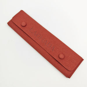 Pochette cadeau personnalisable de haute qualité en tissu satiné, velours et daim, avec logo imprimé en sérigraphie, fabriquée en Chine (Guangdong) - Product Image 3