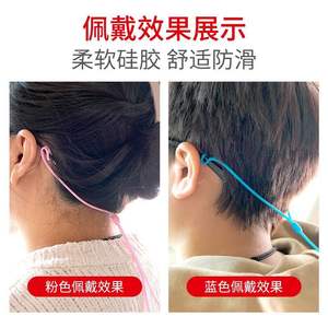 สายคล้องแว่นตาซิลิโคนแบบสามรู ปรับได้ ยืดหยุ่น สายคล้องคอแบบยูนิเซ็กซ์ สำหรับเล่นกีฬา กันลื่น ยืดหยุ่นสูง ดันหยาง ซัมเมอร์ 2025 - Product Image 3