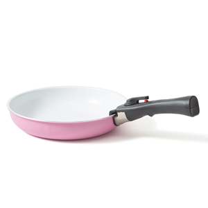 Cổ điển không dính lớp phủ gốm cảm ứng dưới Fry Pan và Sauce Pan Set 5 cái với có thể tháo rời xử lý kim loại đồ nấu nướng - Product Image 5