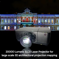 Proyector Láser de 20000 Lúmenes ANSI con Fusión de Bordes sin Costuras para Soluciones de Pantallas Curvas y Proyección en Exteriores de Edificios
