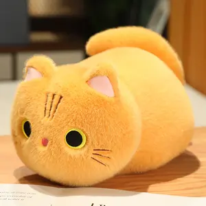 Brinquedo de pelúcia de gato multicolorido de desenho animado novo