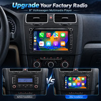 Stereo Mobil Wireless CarPlay Android Auto 8 Inch untuk VW Scirocco Beetle Amarok Sharan Skoda Fabia Kamera 360 Radio Mobil