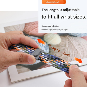 Correa de Nailon Elástica con Patrón de Fibra de Carbono de Liberación Rápida de 20 mm 22 mm para Samsung Galaxy Watch 6 5 4 Huawei GT 4 3, Correa Deportiva Suave - Product Image 5