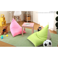 Lazy Bean Bag Sofa Outdoor Wasserdichter Sitzsack Neuer Bunter Dreieckiger Komfortabler Boden-Strand-Sitzsack Gewebter Therapie-Sitzsack