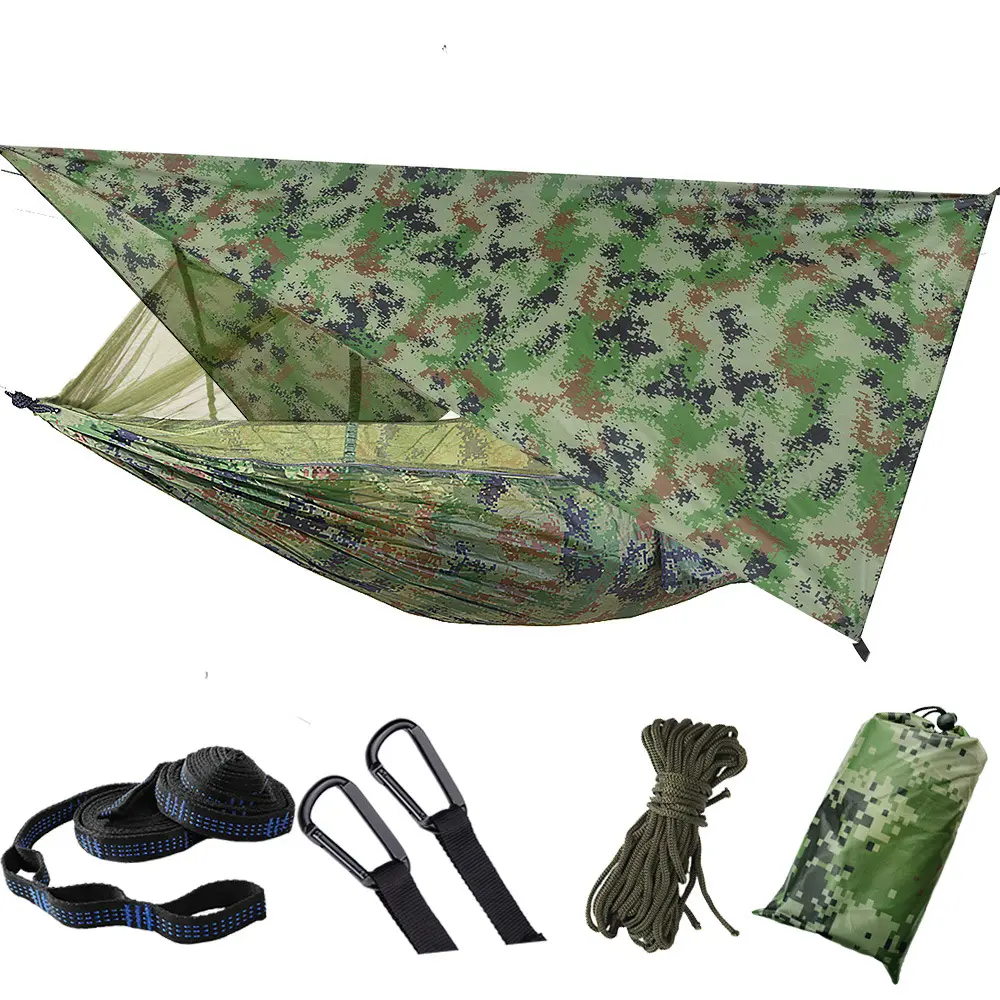 2 Personen Trap Cover Rain proof Best Back packing Moskito Swing Hängematte mit Baldachin