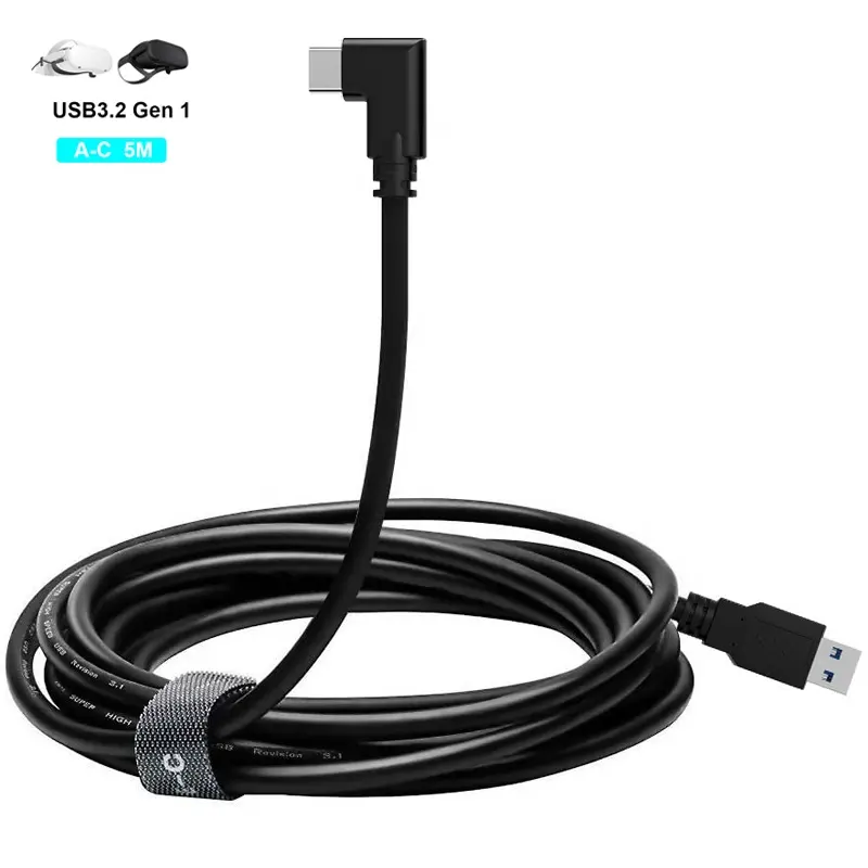 For Oculus Quest 1 2 Link USB 3.2 Cable Data Line Type C Cable Steam VR Cable 5M