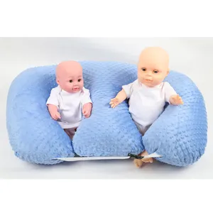 Customized U-Shaped Machine Washable Infant Support Pillow Cover Soft Modern Dot Pattern New Baby Breastfeeding Nursing Pillow