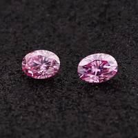 Pierres de Moissanite Synthétiques de Couleur Rose de Luxe en Promotion, Diamants VVS en Moissanite, Bijoux en Moissanite