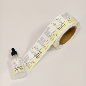 Private Label <b>Roll</b> <b>Sticker</b> Hot Stamping Vinyl Adhesive Custom Logo Print For Cosmetic Skincare Bottle Jar - Product Image 6