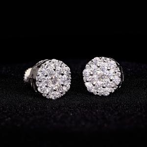 Pendientes de Diamantes de Oro Blanco de Moda, de Alta Brillantez, con un Elegante Diseño, Joyería Elegante para Mujer, Regalo Duradero - Product Image 6