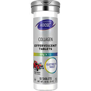 <span class=keywords><strong>Comprimés</strong></span> effervescents de collagène Super Formule avec vitamines E, C et biotine pour la croissance des cheveux, sans gluten, naturels, 15 <span class=keywords><strong>comprimés</strong></span>/flacon - Product Image 1