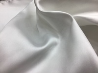 Tissu Mikado Satiné Sergé Double Face Écologique Mémoire 100% Polyester Biologique pour Robe de Mariée Structurée