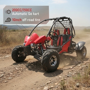 Kart à pédales tout-terrain pour adultes 200cc à transmission par chaîne et frein à disque 200 - Product Image 1