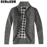 Les meilleurs pulls cardigan de base pour hommes veste doublée de flanelle pull pilote pull zippé manteau aviateur personnalisé manteau d'hiver personnalisé