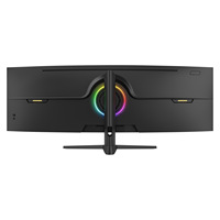 Monitor para Juegos de 49 Pulgadas, Ultra Ancho, 5K, 240Hz, Curvo 1500R, Retroiluminación LED, Panel MVA, Tiempo de Respuesta de 1ms, Brillo de 300cdm2