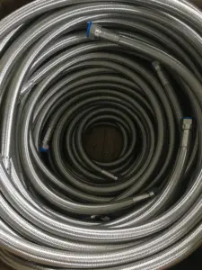 PTFE Hose ptfe hose with fittings stainless steel ptfe hose