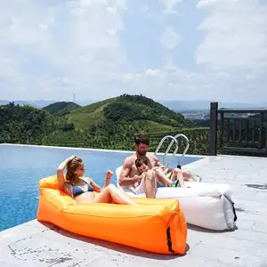 Woqi Inflatable Chair Sofa Blow Up Seat Gaming Lounger Indoor Outdoor Camping Garden Stylish