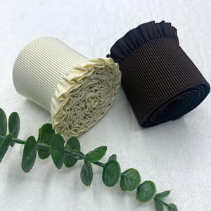 Garment Accessories Strap Adjustable Plush Lingerie Bra <strong>Stretch</strong> Band 6cm Single Side <strong>Ruffle</strong> Skirt Belt <strong>Elastic</strong> Band - Product Image 4