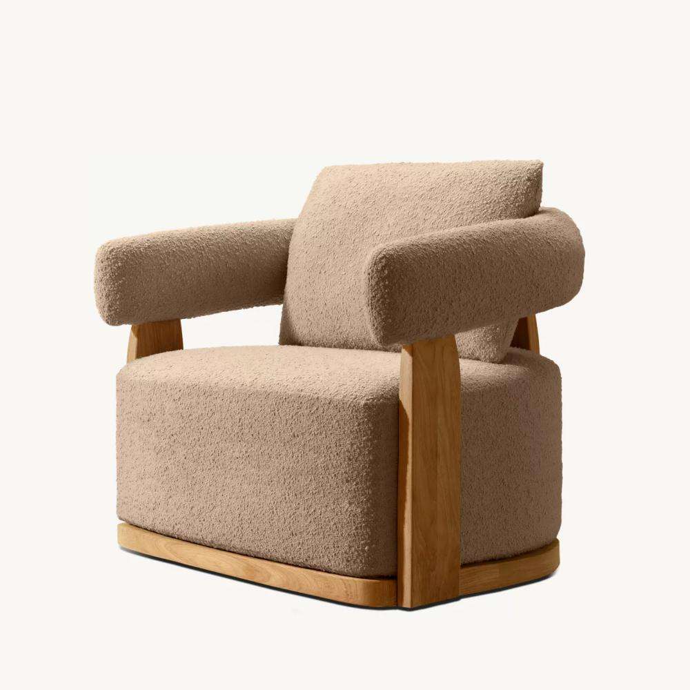 Fauteuil pivotant : 84 cm L x 84 cm P x 70 cm H