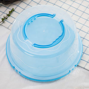 Porte-gâteau rond avec couvercle/couvercle de plateau à gâteau en plastique pour tarte dessert, support d'assiette à pâtisserie - Product Image 3