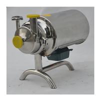 Pompe à lait centrifuge liquide de transfert de roue à aubes ouverte sanitaire en acier inoxydable SS304 SS316L monophasé de qualité alimentaire