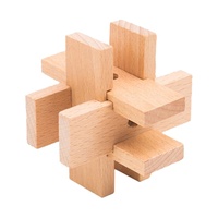 Petit puzzle en bois, casse-tête Kongming, test de QI, jouets éducatifs pour adolescents et adultes, jouets promotionnels