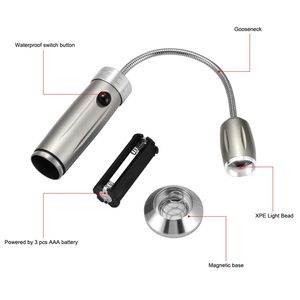 <strong>Waterproof</strong> Aluminum Alloy Zoomable Barbecue <strong>Grill</strong> <strong>Lights</strong>, Outdoor BBQ 360 Degree <strong>Flexible</strong> Gooseneck <strong>LED</strong> Camping Magnetic Base - Product Image 3